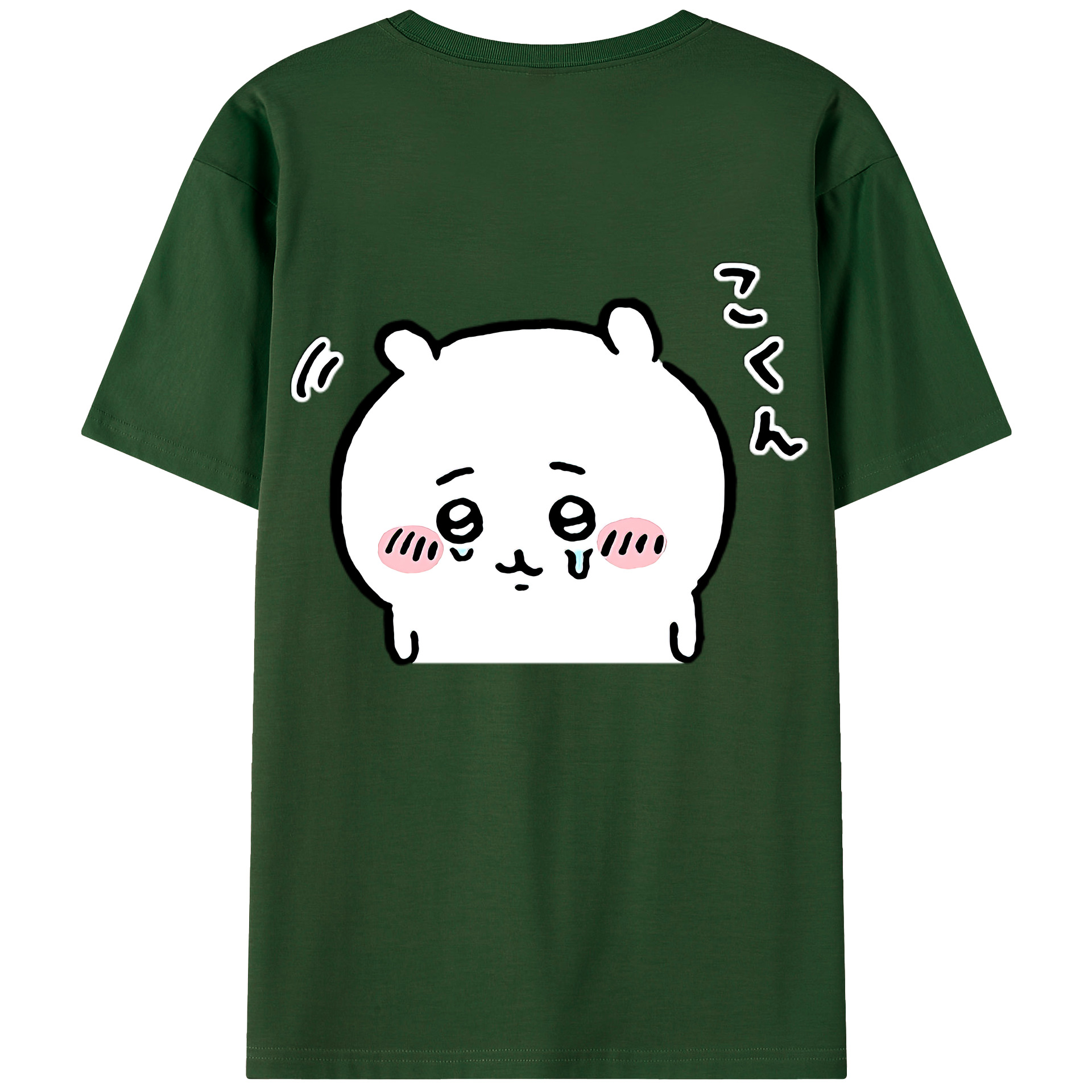 （画像用） ちいかわ ちいかわ Chii-kawa chiikawa 綿100％半袖Tシャツ（背面プリント）